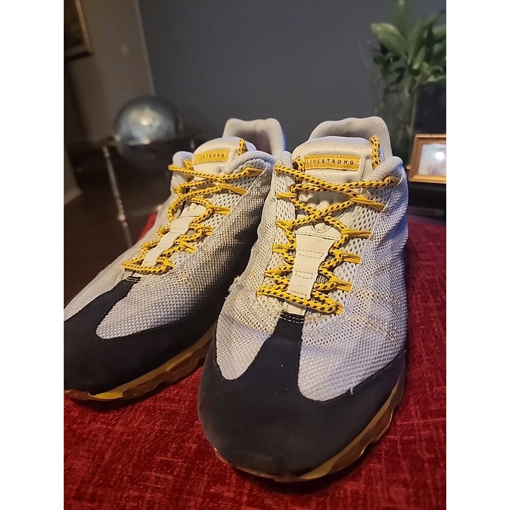 Air max 95 Mens Flynit Livestrong Yellow Black Size 10.5